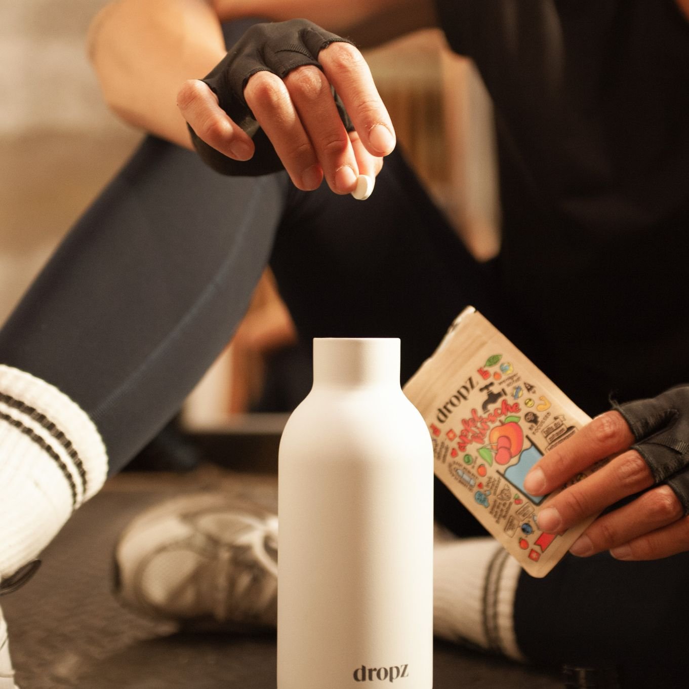 dropz Flasche weiss - 0.7 L