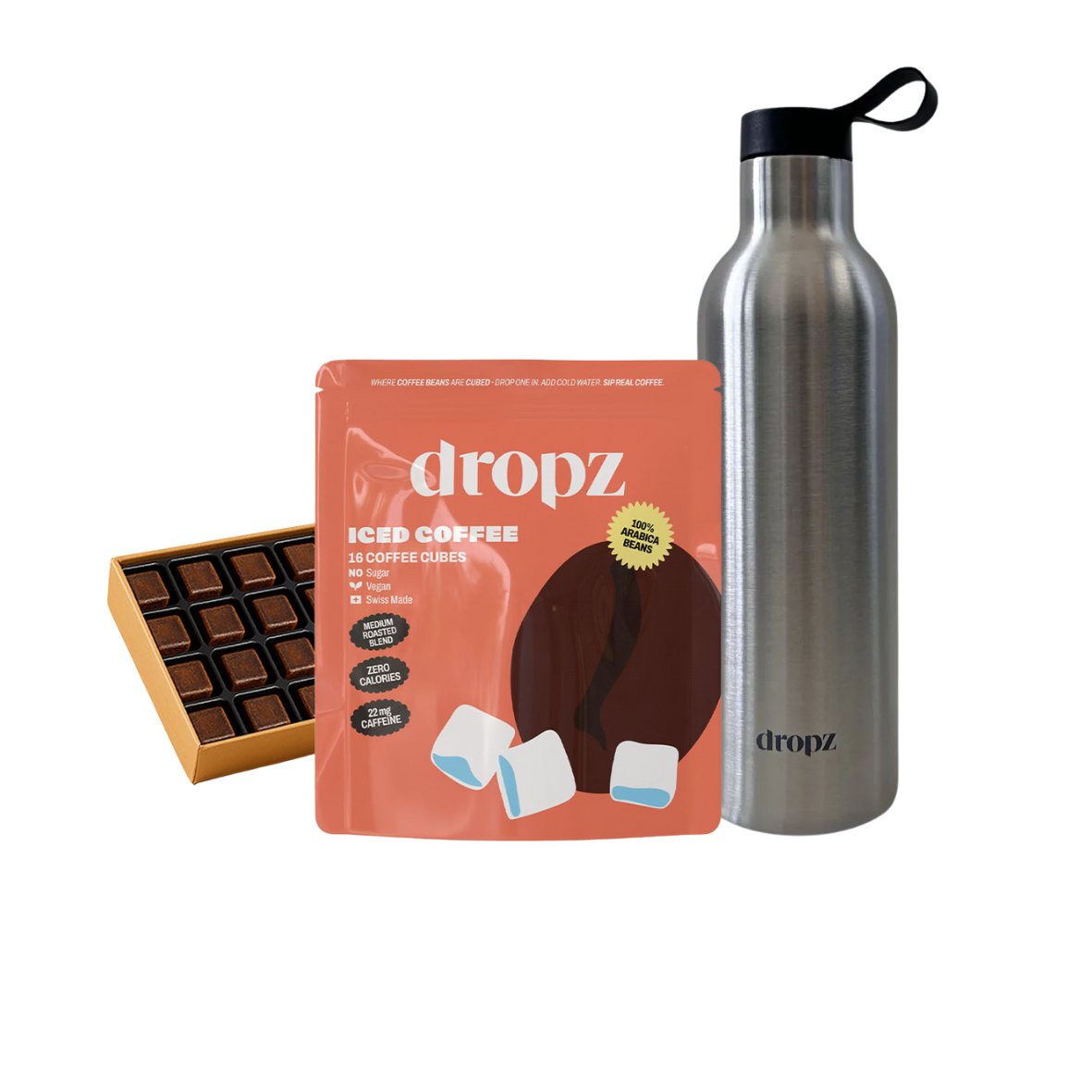 Iced Coffee Cubes + 0,7l Flasche
